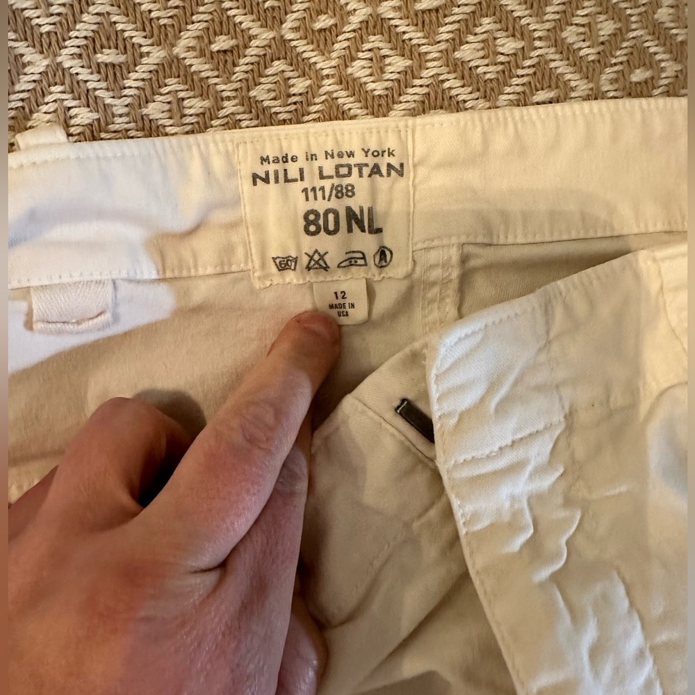 Nili Lotan off white pant